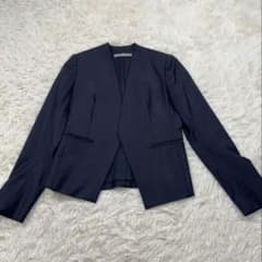 未使用近　セオリーリュクス ノーカラージャケット　Executive Donna セオリーリュクス EXECUTIVE DONNA ノーカラージャケット 36 S - メルカリ