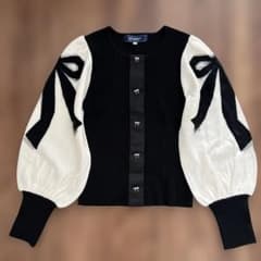 エムズグレイシー 2017年カタログ掲載 リボンいっぱいニット リボン付き王道ニット | msgracy