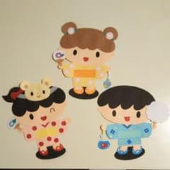 壁面飾り お祭りの子どもたちのサムネイル