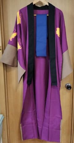銀魂　高杉晋助　紫色 蝶 和服スタイル コスプレ衣装のサムネイル