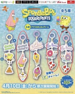 スポンジ・ボブ 3連めじるしチャームのサムネイル