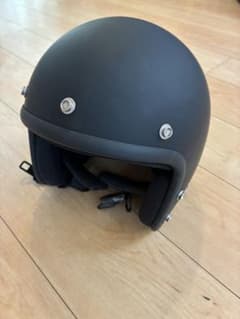 マットブラック ジェットヘルメットのサムネイル