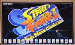 スーパーストリートファイターⅡ　パネル時計&オリジナルステッカー　非売品　超レア スーパーストリートファイターⅡ パネル時計&オリジナルステッカー