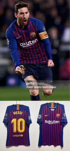 選手支給バルセロナ メッシ 18-19 ユニフォーム CL - メルカリ