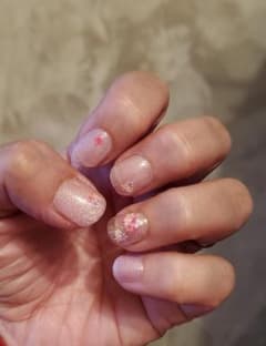 花柄ネイルチップセット 10個のサムネイル