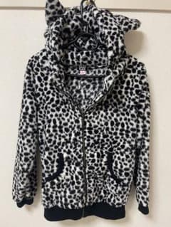 ANAP GIRL ヒョウ柄 ボアパーカー 耳付き Sのサムネイル
