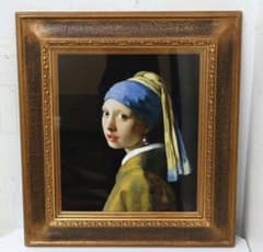 フェルメール 真珠の耳飾りの少女 / 大塚巧藝社複製画 【限定500部】 展示品【真珠の耳飾りの少女】フェルメールVermeer刻印額・限定・大塚
