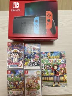 Nintendo Switch 本体 青/赤 ゲームソフト4本|mercariメルカリ官方指定