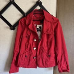 DIESEL コットン トレンチジャケット レッドのサムネイル