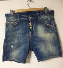 正規品 DSQUARED 蛍光デニムショートパンツのサムネイル