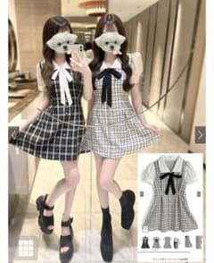 GRL チェック柄ミニワンピース tg989のサムネイル