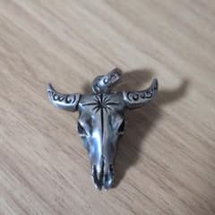 SAAD】シルバー925 ペンダント／ネックレストップ『バッファロースカル