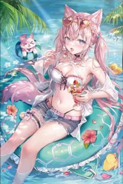 ホロライブEN Advent FUWAMOCO フワモコ B2タペストリー | Buyee日本