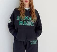 ☆完売品かわいいHuman made ラグビーワッペントレーナー - メルカリ