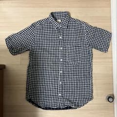 YANUK 半袖シャツ M メンズ チェック カジュアル 夏のサムネイル