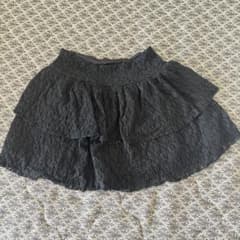 ブラック レース ミニスカート ティアードのサムネイル