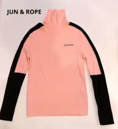 JUN&ROPÉ ハイネックセーター ピンク・ブラック - メルカリ
