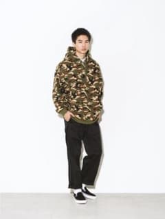 未使用品ロンハーマン UNDER R×champion カモフラパーカ Lサイズ