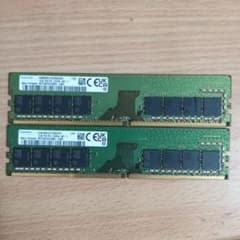 デスクトップPC用SAMSUNGPC4-3200AA 32GB（16GB×2枚) - メルカリ