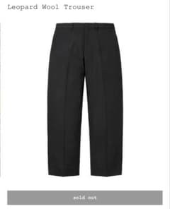 supreme Leopard Wool Trouser black 36 - メルカリ