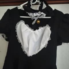 ブラックハート型ミニメイド服のサムネイル