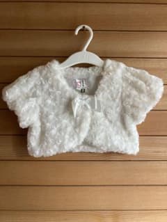 motherways マザウェイズ ファーボレロ 白／ホワイト 100のサムネイル