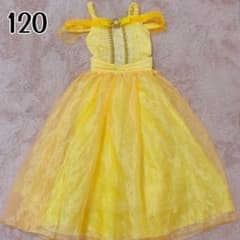 美女と野獣 ベル コスプレ 子供 キッズ ドレス プリンセスドレス 120