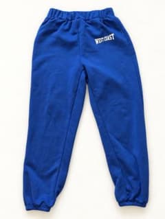 SHEIN XS スウェットパンツ　WEST COAST ブルーのサムネイル