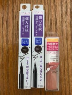 ファシオ　アイライナー、リキッドルージュ　セットのサムネイル