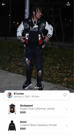 AMIRI Aged Black Jeans 29インチのサムネイル