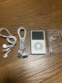 iPod classic 80GB 充電ケーブル・イヤフォン・ケース有のサムネイル