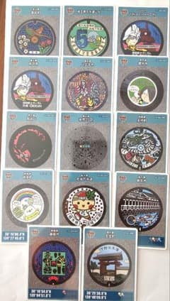 マンホールカード 14枚セット 埼玉、東京、栃木、群馬のサムネイル