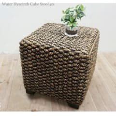 ウォーターヒヤシンス CUBE Stool キューブ スツール② ウォーターヒヤシンス CUBE Stool キューブ スツール② - メルカリ