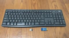 ロジクール ワイヤレスキーボード グラファイト K295GP 静音のサムネイル