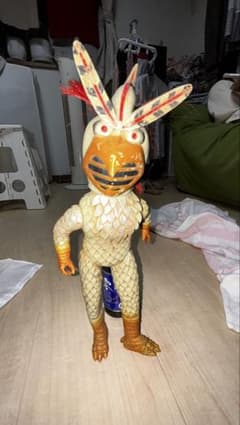 旧BANDAI (バンダイ) 変身忍者 嵐 キングサイズ レトロソフビ 当時物