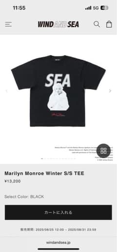 値下WDS Marilyn Monroe Winter S/S TEEBLACK - メルカリ