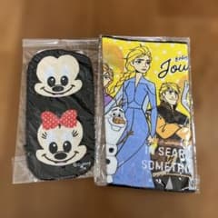 디즈니 미니 타월 세트 아나운서와 눈의 여왕 미키 미니