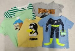 子供用 半袖Tシャツ 5枚セット 80〜100 まとめ売りのサムネイル