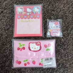 d*9様 ハローキティ ティッシュケース イチゴ サンリオ 未使用のサムネイル
