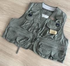 Columbia フィッシングベスト 80s 紺タグ XL カーキ | Shop at Mercari