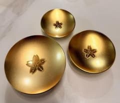 ヴィンテージ 金杯 金メッキ 菊紋 24KGP セットのサムネイル