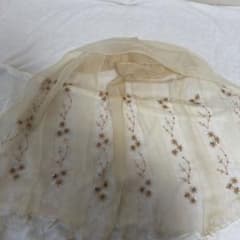 刺繍オーガンジーショール ストール 結婚式 パーティー 卒業式　謝