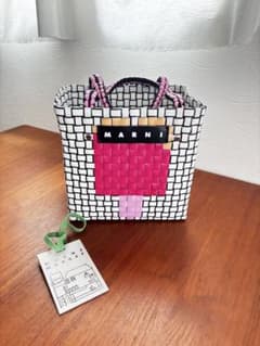 正規品 マルニ MARNI MARKET アイス かごバッグ バスケット ピンク 正規品 マルニ MARNI MARKET アイス かごバッグ バスケット ピンク