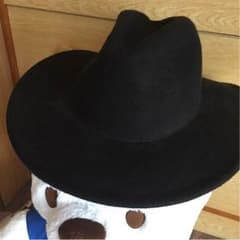 つば広ハット 黒！のサムネイル