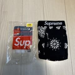 シュプリーム　ヘインズ　バンダナ　ボクサーブリーフ L黒のサムネイル