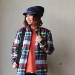 値下げ！PATY　総裏地フリースネルチェックシャツのサムネイル