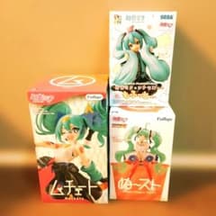 初音ミク フィギュア3体セット ムチェート もふっと ぬ〜スト - メルカリ