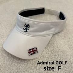 Admiral Golf バイザー ホワイト サイズF 綿100%のサムネイル