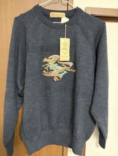 【新品タグ付2.4万】ミズノ グランドモナーク ウールニット刺繍セーター Lのサムネイル