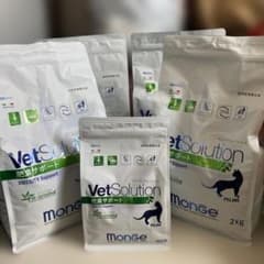 成猫食事療法MongeVetSolution 肥満サポート 2kg✖︎3袋おまとめ 成猫食事療法MongeVetSolution 肥満サポート6キロ（2キロ✖︎3袋